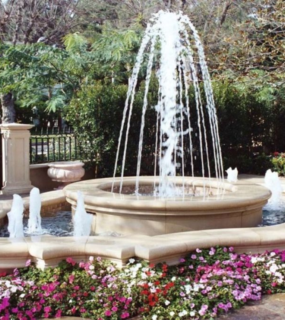 5 Water Feature Surround Flower Beds